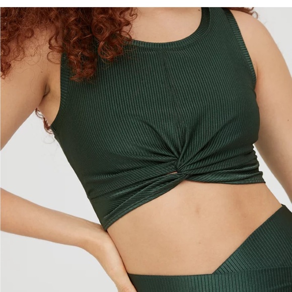NWOT Aerie Offline Twist-front ribbed sports bra - Picture 8 of 10